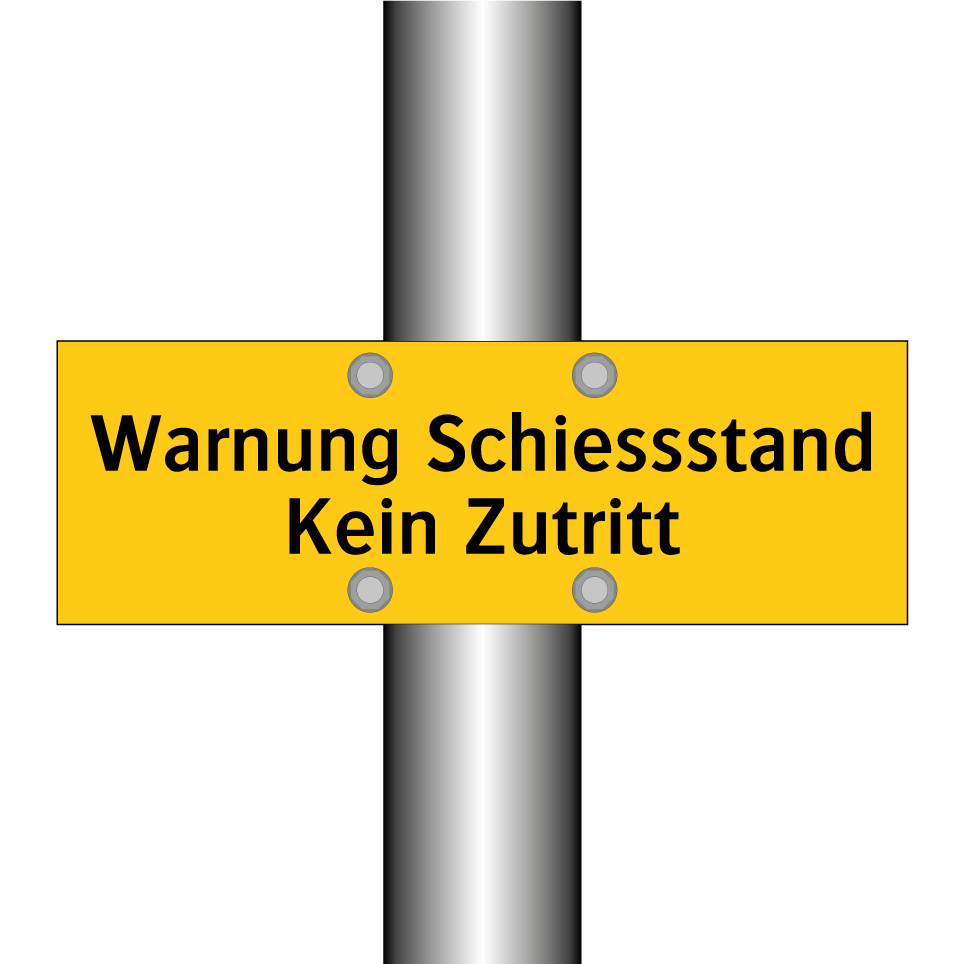Warnung Schiessstand Kein Zutritt