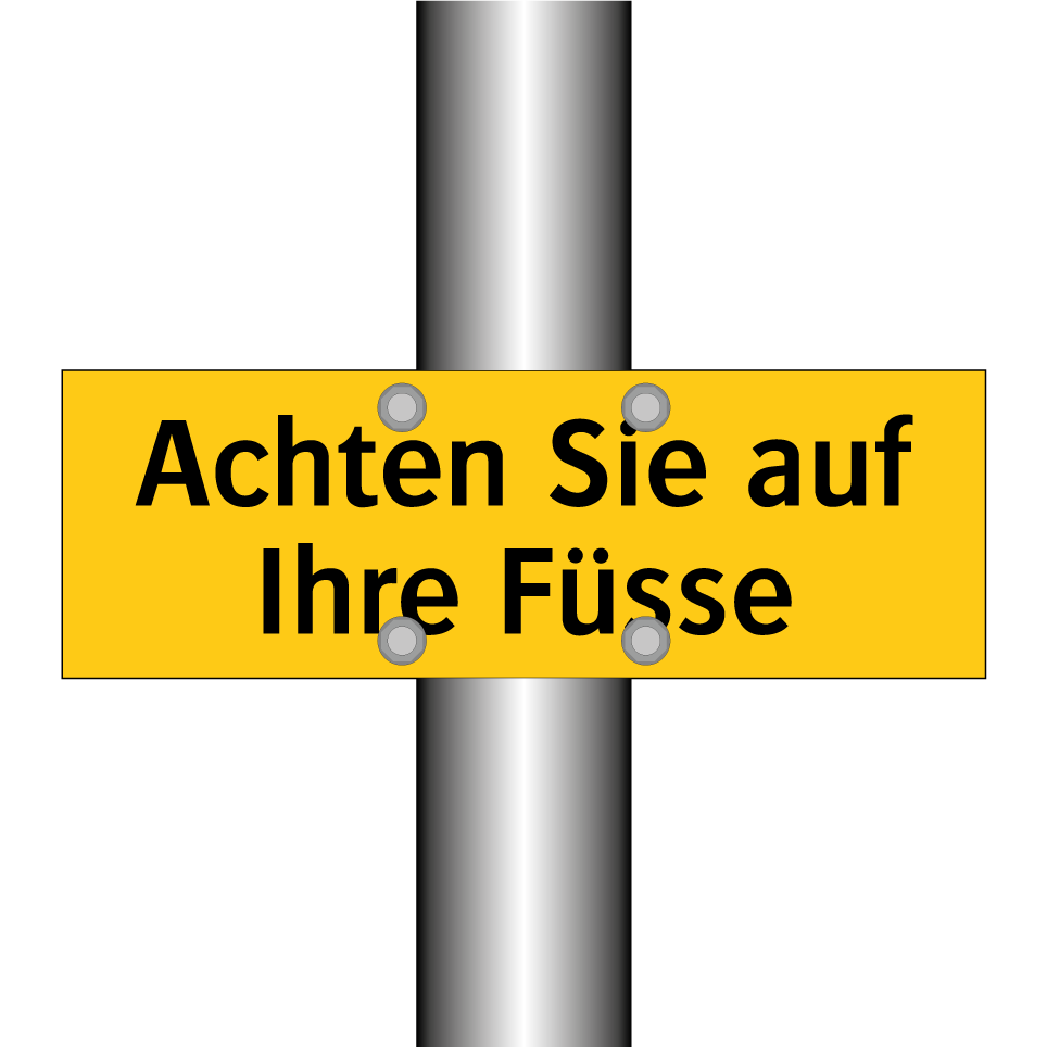 Achten Sie auf Ihre Füsse