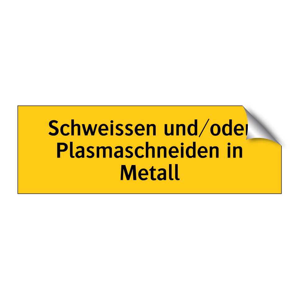 Schweissen und/oder Plasmaschneiden in Metall