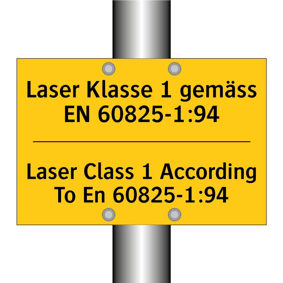 Laser Klasse 1 gemäss EN 60825-1:94 /.../ - Laser Class 1 According To En  /.../