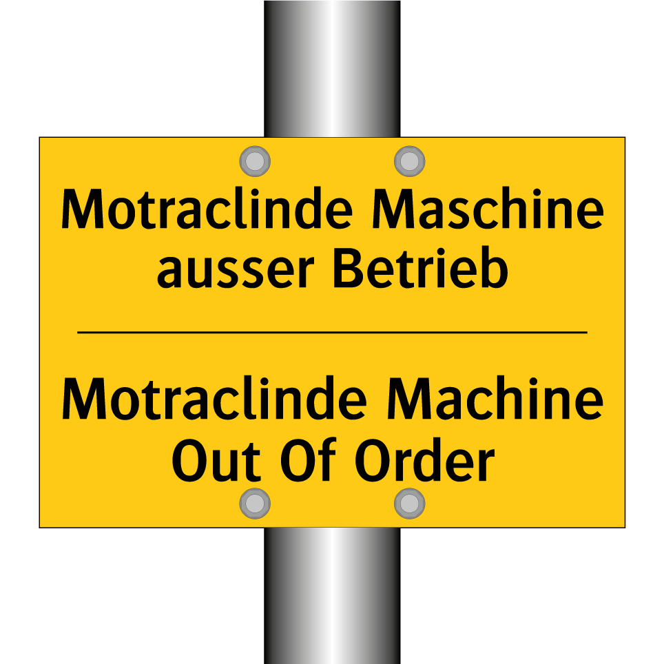 Motraclinde Maschine ausser Betrieb /.../ - Motraclinde Machine Out Of Order /.../