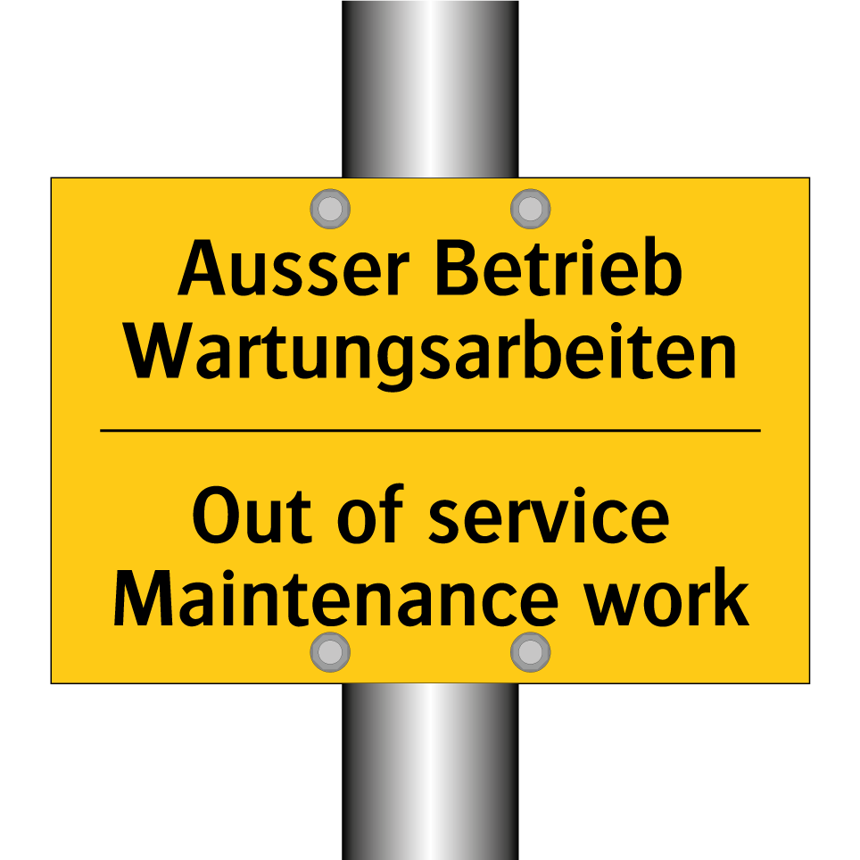 Ausser Betrieb Wartungsarbeiten /.../ - Out of service Maintenance work /.../