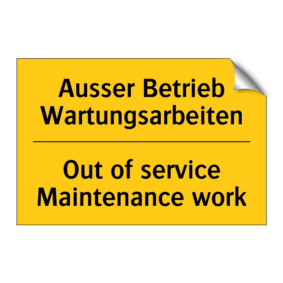 Ausser Betrieb Wartungsarbeiten /.../ - Out of service Maintenance work /.../
