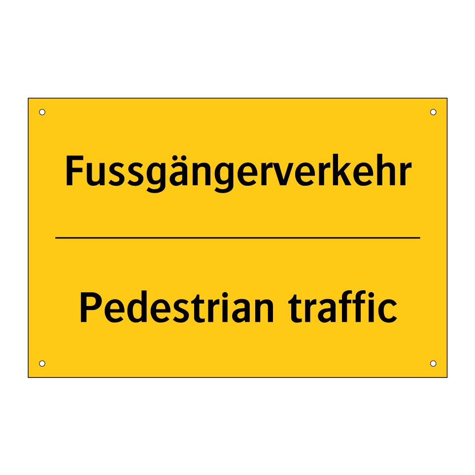 Fussgängerverkehr - Pedestrian traffic