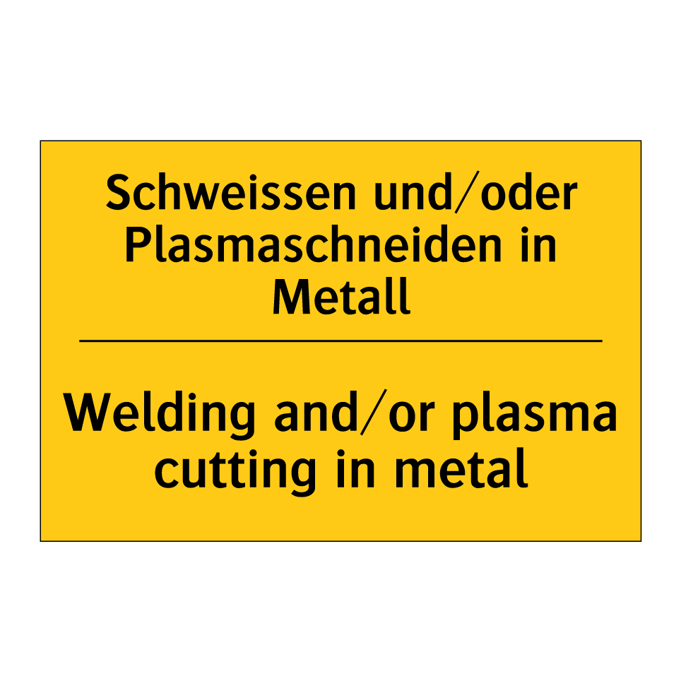 Schweissen und/oder Plasmaschneiden  /.../ - Welding and/or plasma cutting  /.../