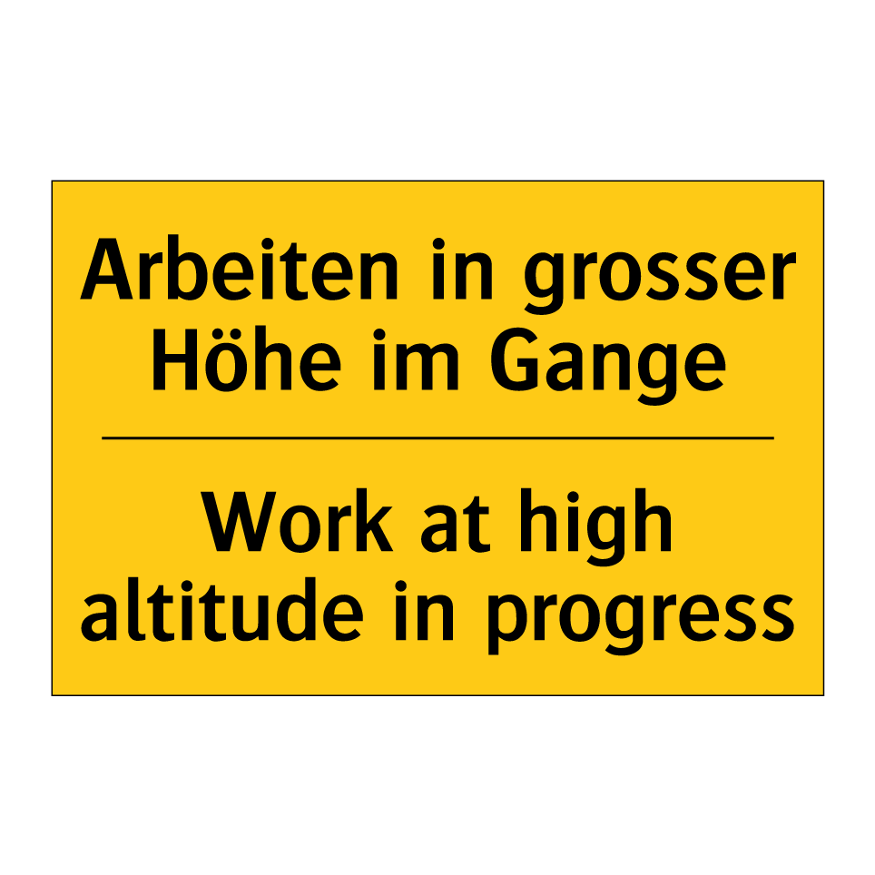 Arbeiten in grosser Höhe im Gange /.../ - Work at high altitude in progress /.../