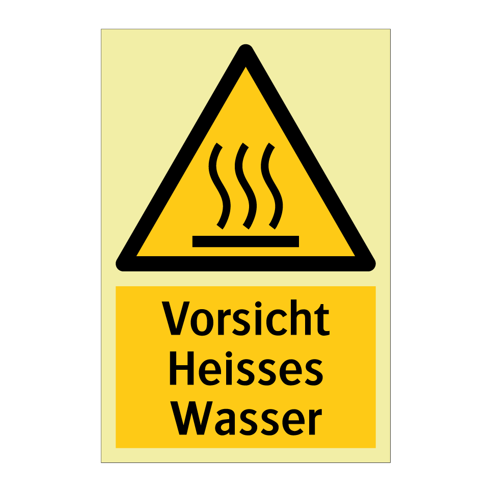 Vorsicht Heisses Wasser