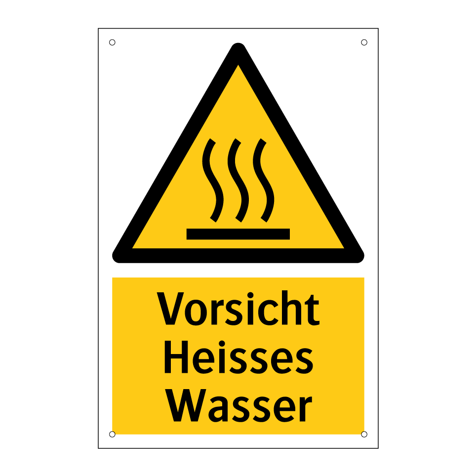 Vorsicht Heisses Wasser