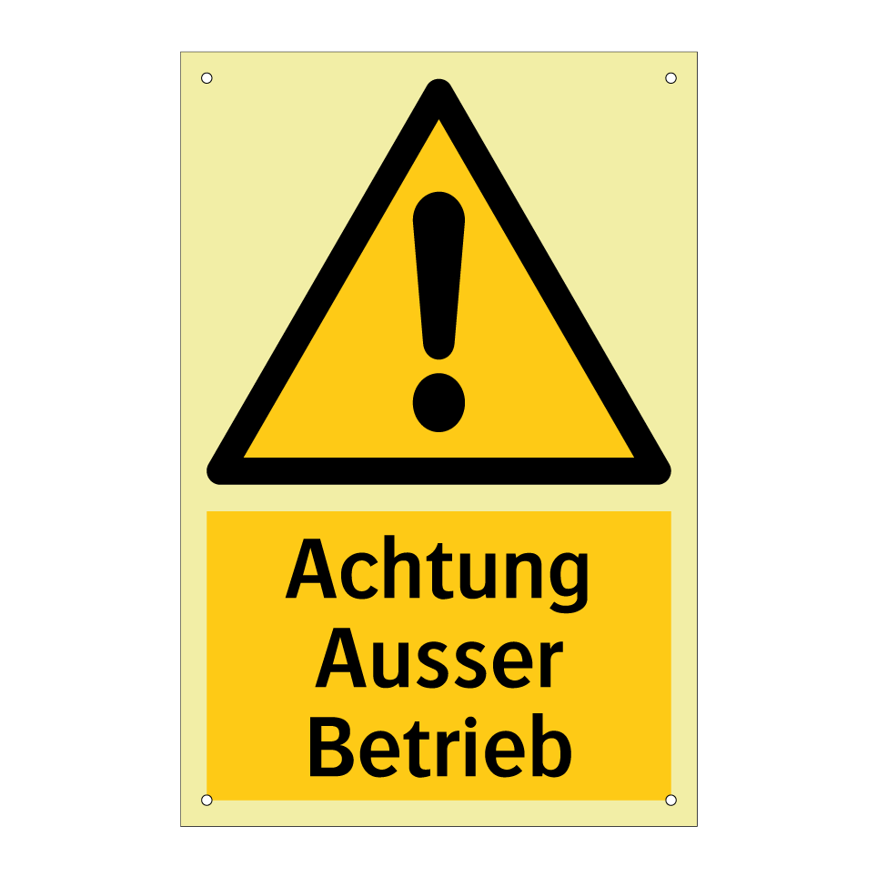 Achtung Ausser Betrieb