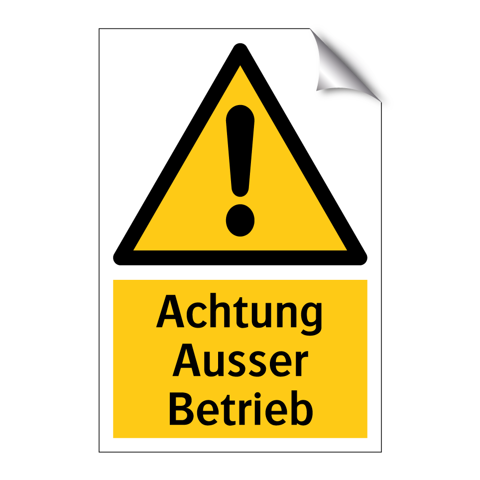 Achtung Ausser Betrieb