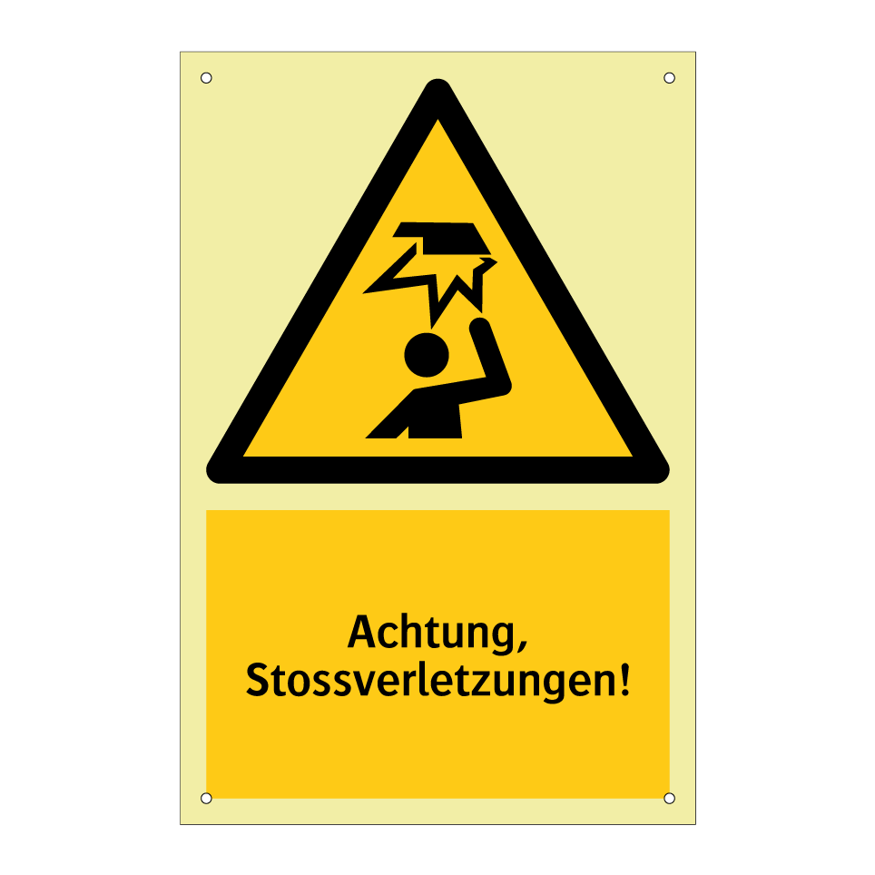 Achtung, Stossverletzungen!