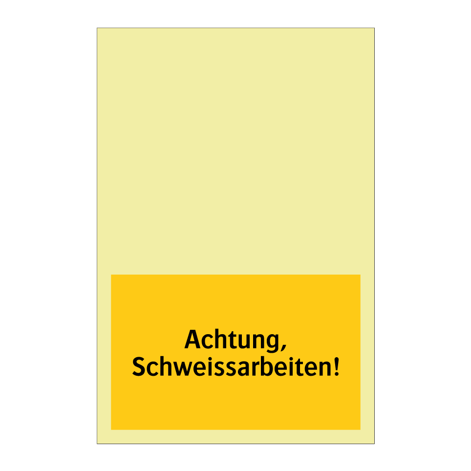 Achtung, Schweissarbeiten!