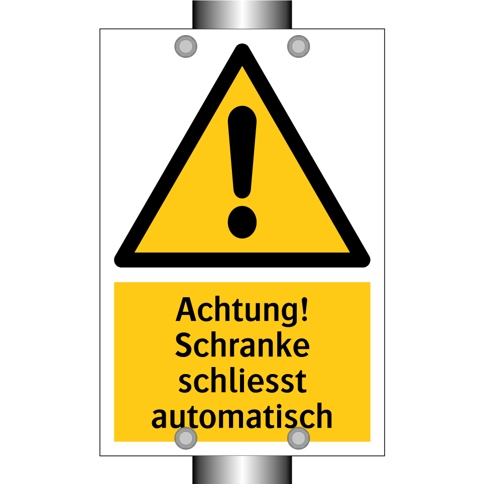 Achtung! Schranke schliesst automatisch