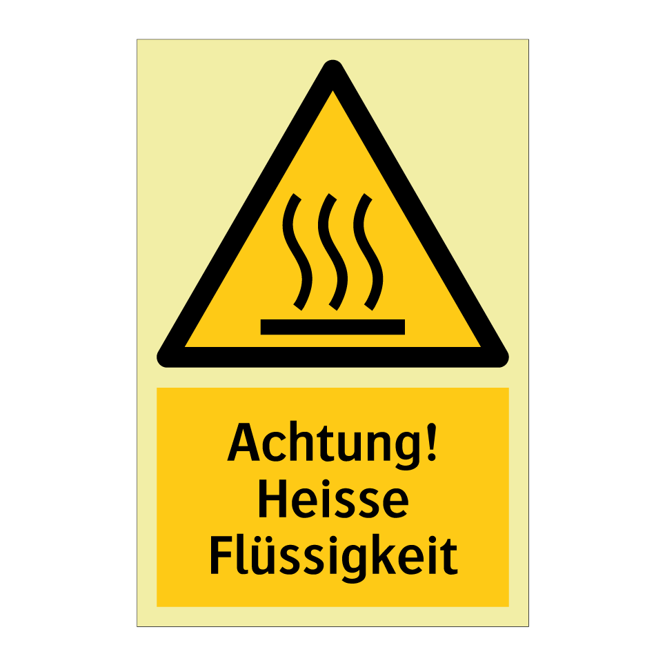 Achtung! Heisse Flüssigkeit