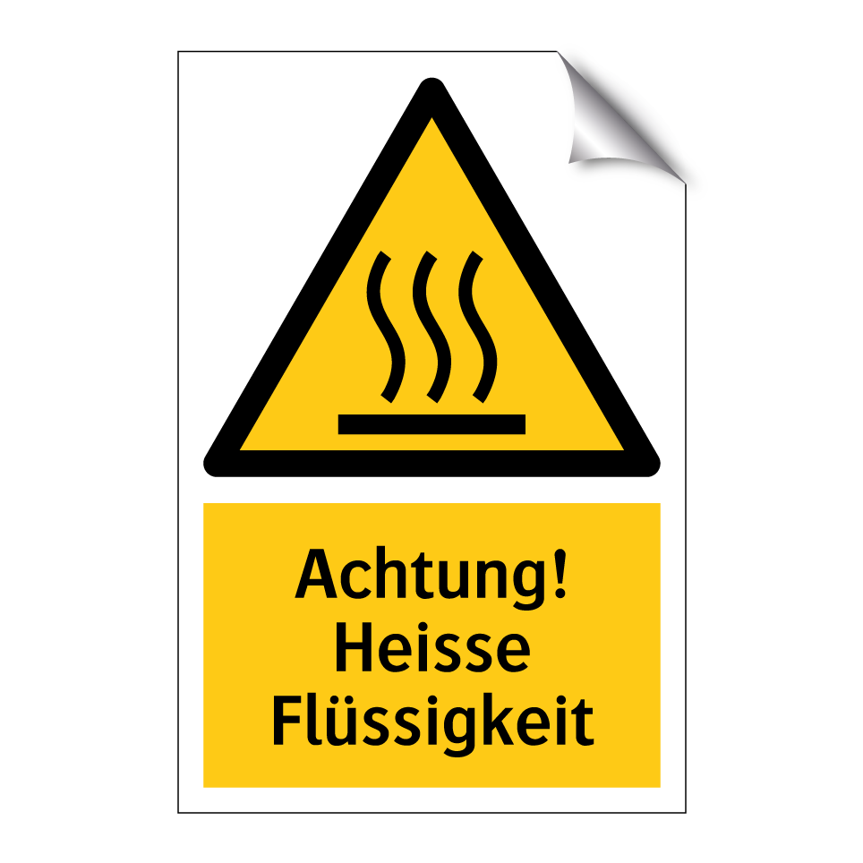 Achtung! Heisse Flüssigkeit