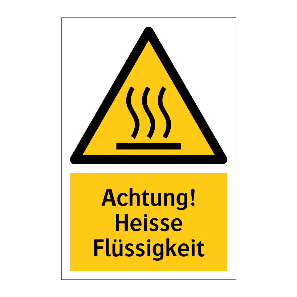 Achtung! Heisse Flüssigkeit
