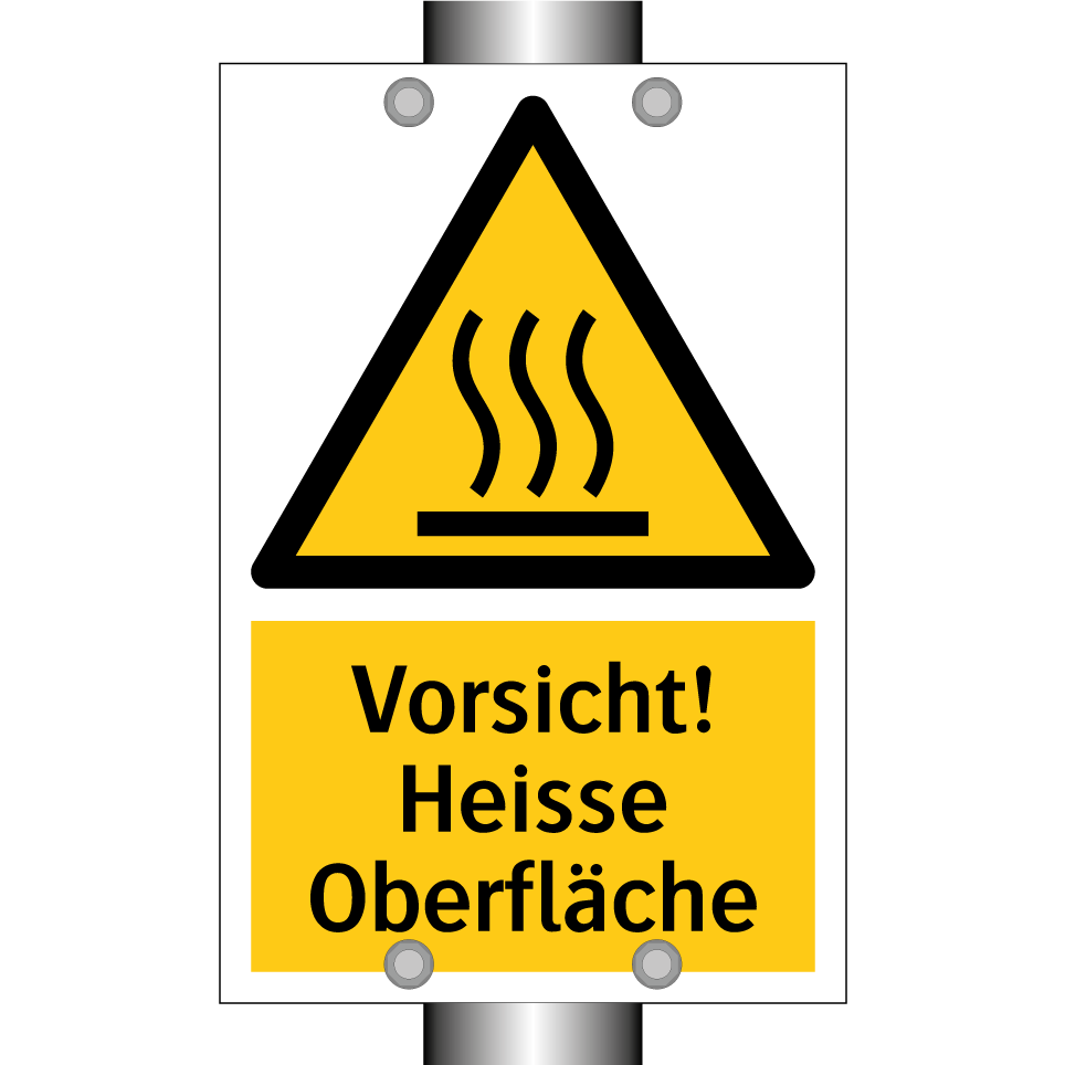Vorsicht! Heisse Oberfläche