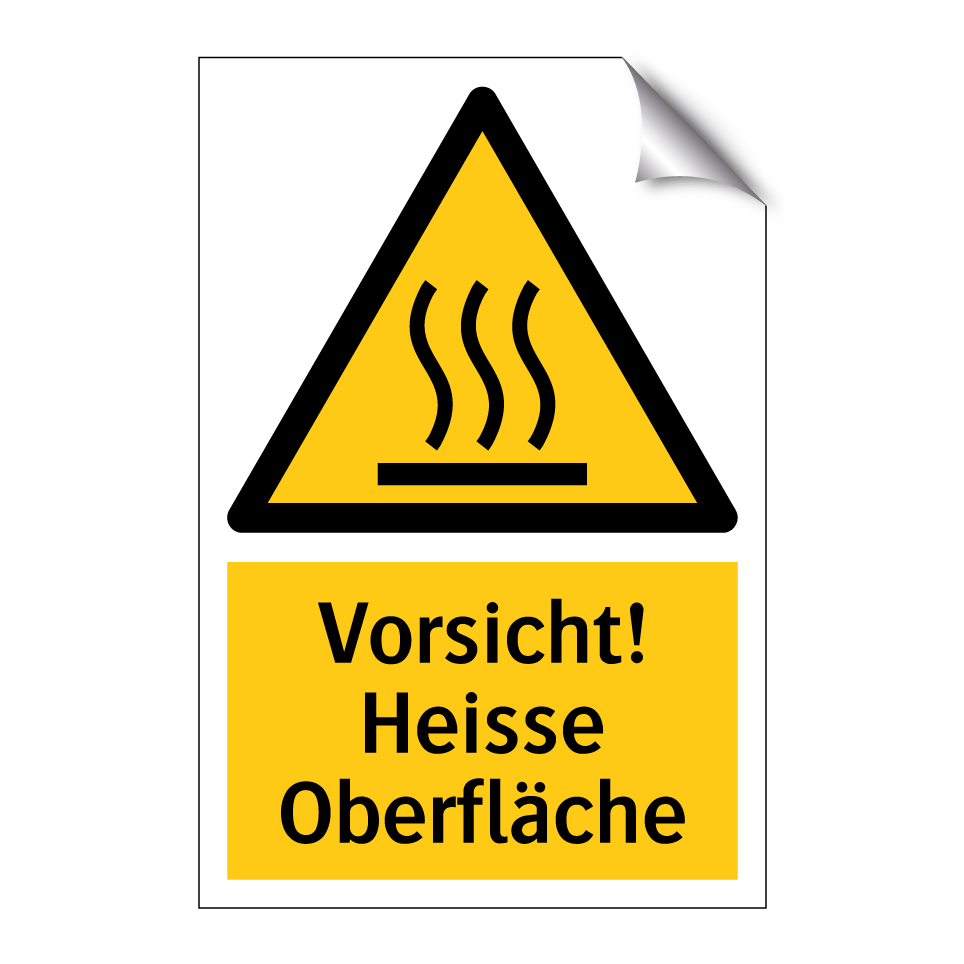 Vorsicht! Heisse Oberfläche