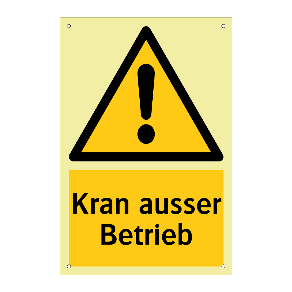 Kran ausser Betrieb