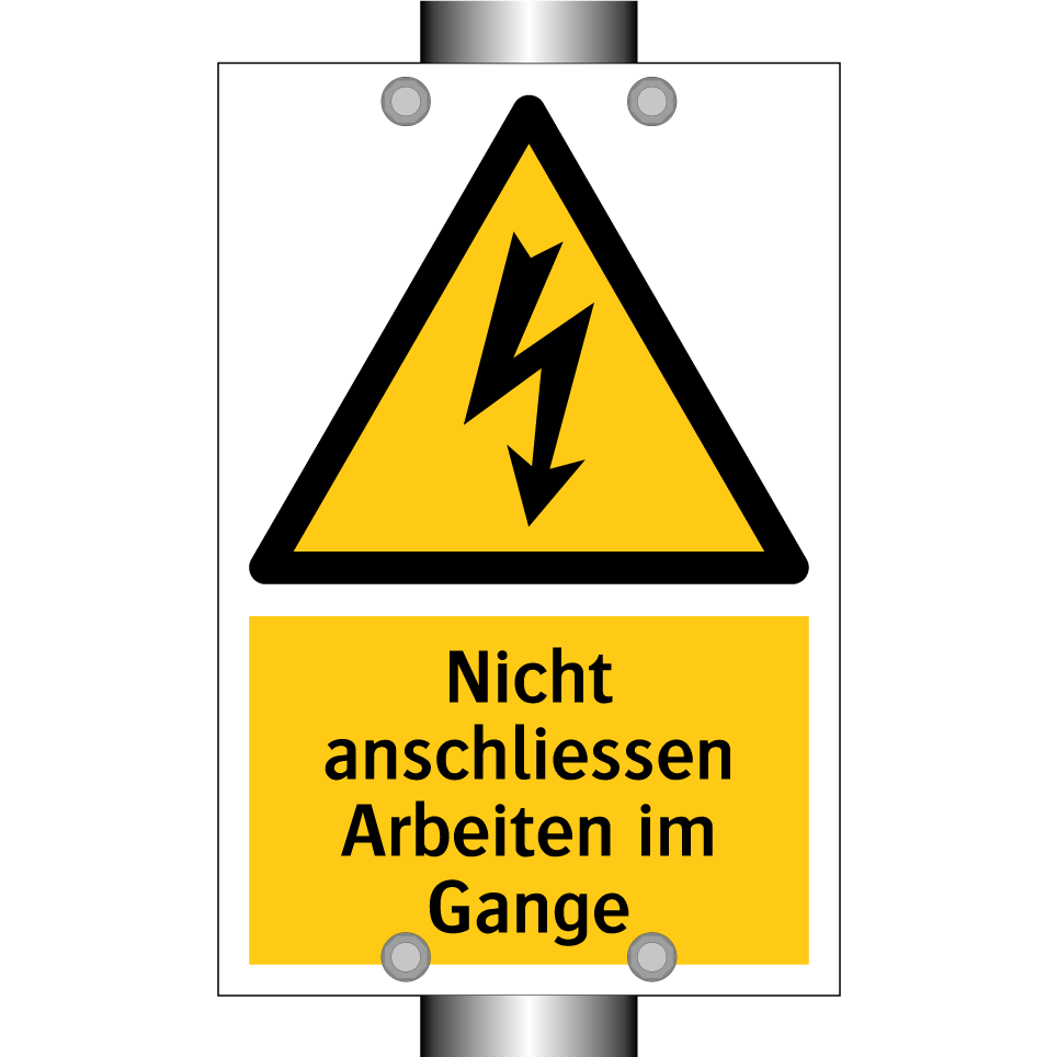 Nicht anschliessen Arbeiten im Gange