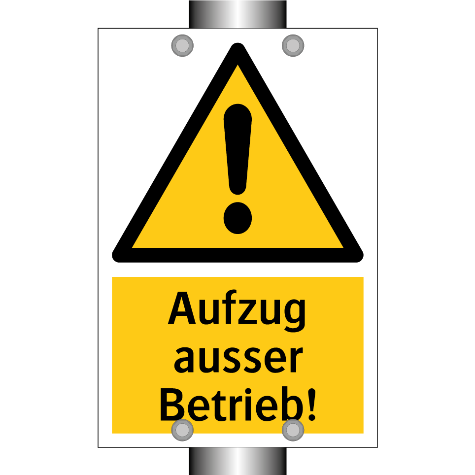 Aufzug ausser Betrieb!