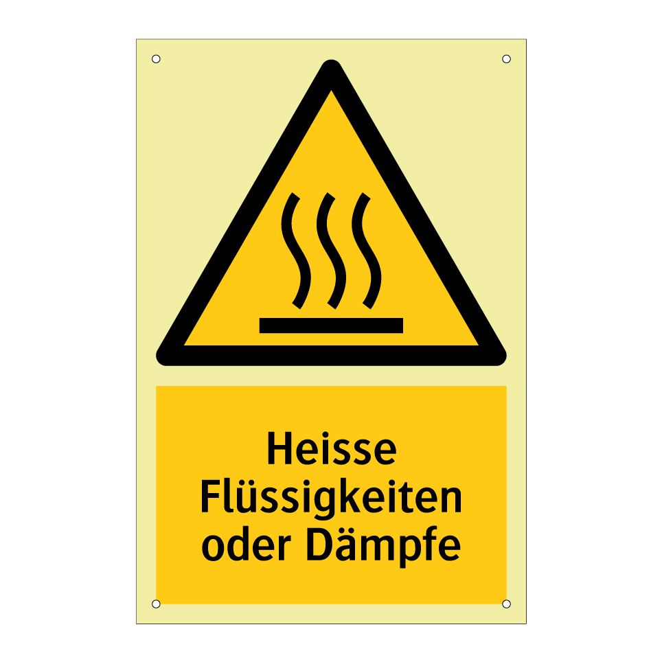 Heisse Flüssigkeiten oder Dämpfe