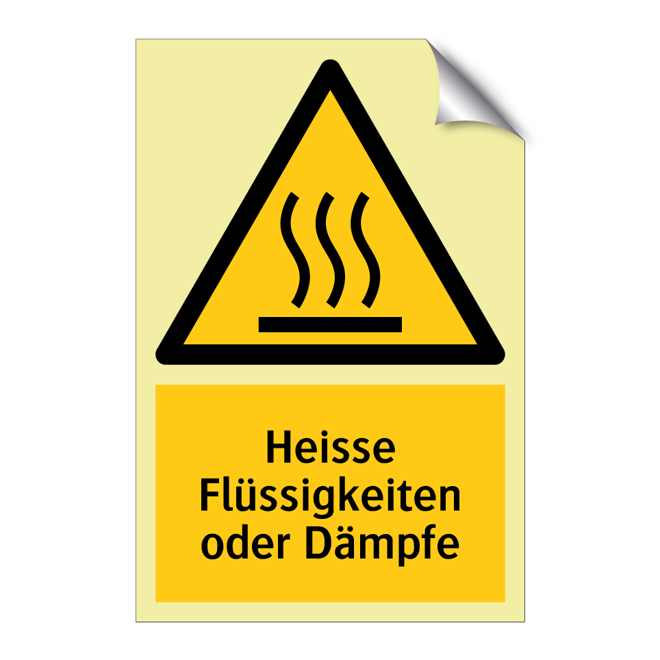Heisse Flüssigkeiten oder Dämpfe