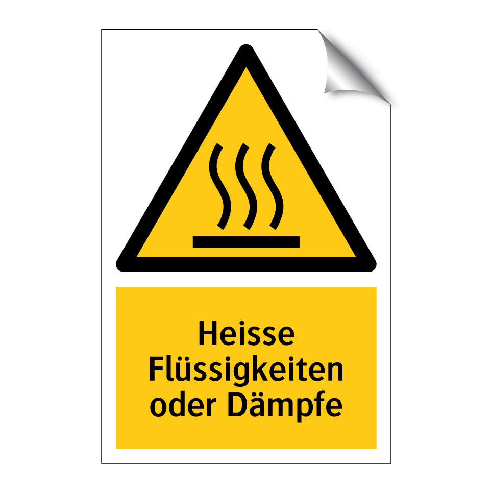 Heisse Flüssigkeiten oder Dämpfe