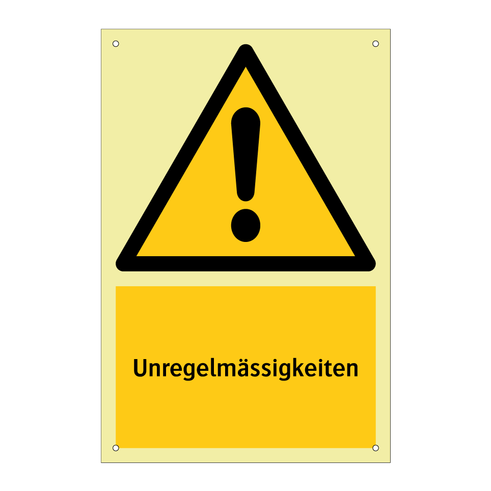 Unregelmässigkeiten