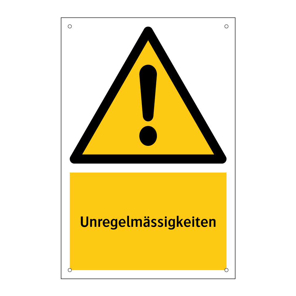 Unregelmässigkeiten