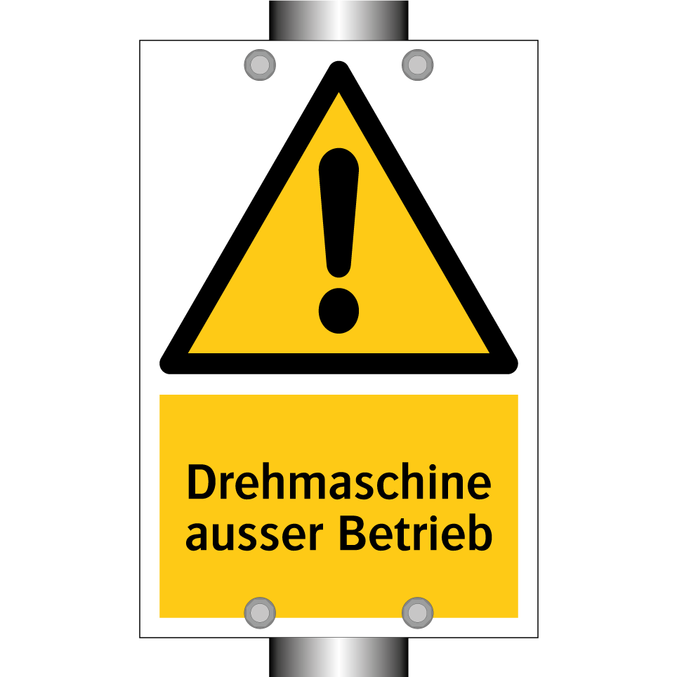 Drehmaschine ausser Betrieb
