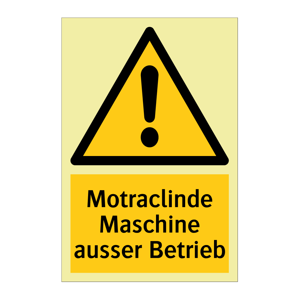 Motraclinde Maschine ausser Betrieb