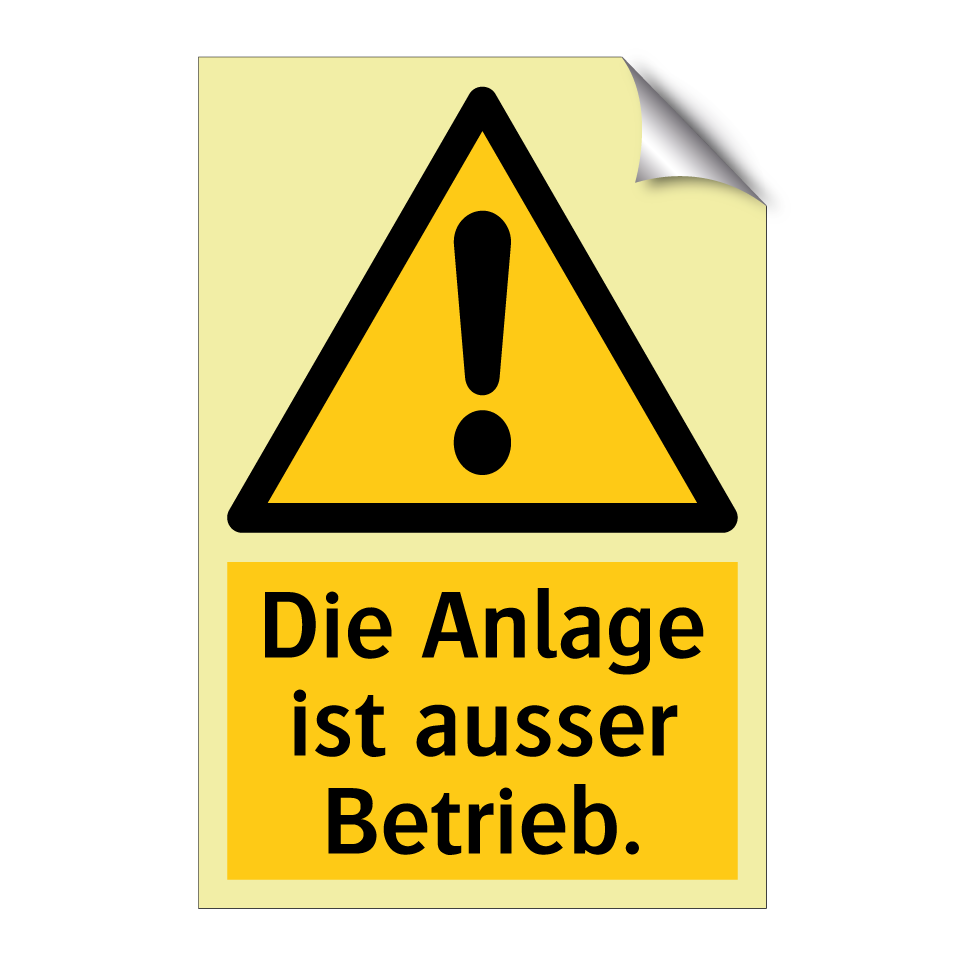 Die Anlage ist ausser Betrieb.