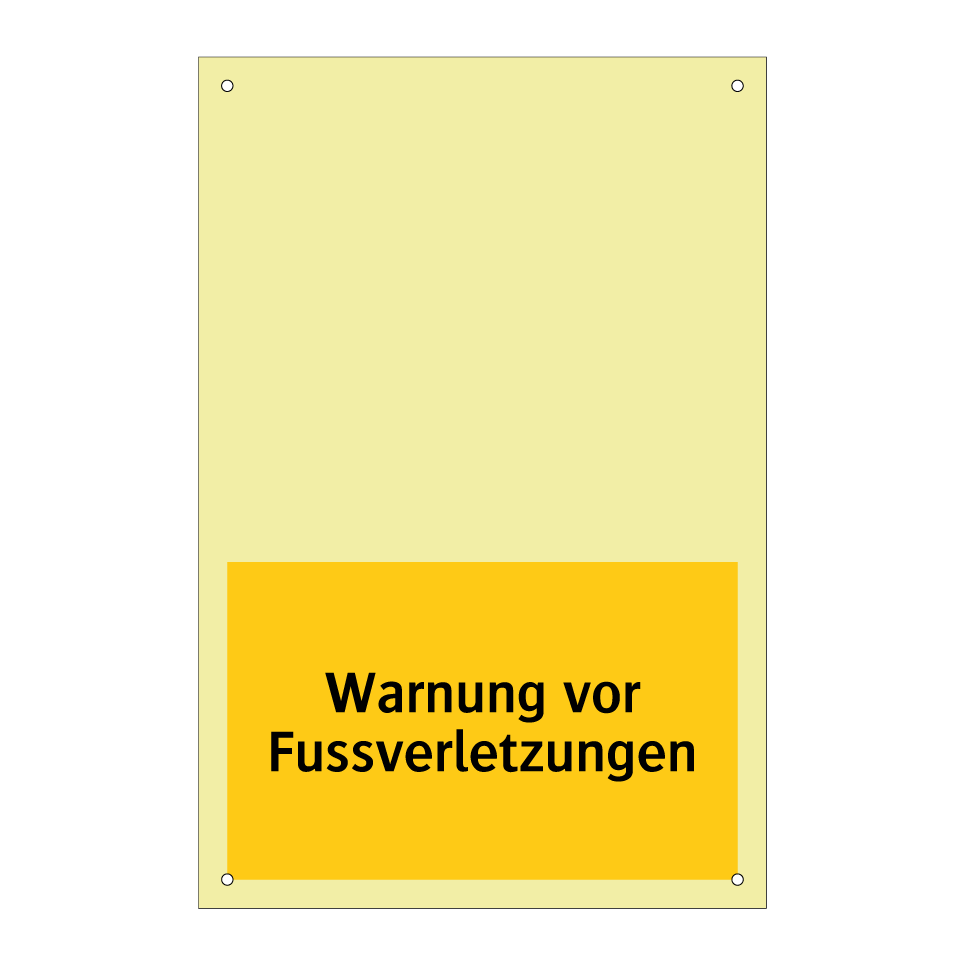 Warnung vor Fussverletzungen