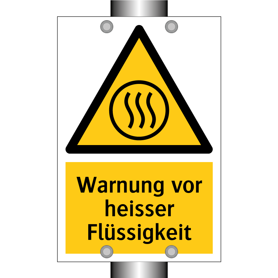 Warnung vor heisser Flüssigkeit