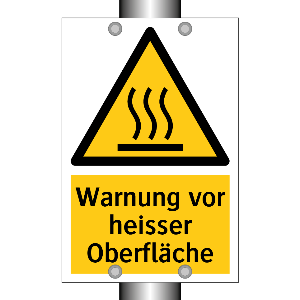 Warnung vor heisser Oberfläche