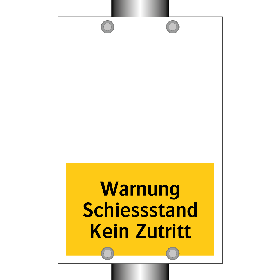 Warnung Schiessstand Kein Zutritt