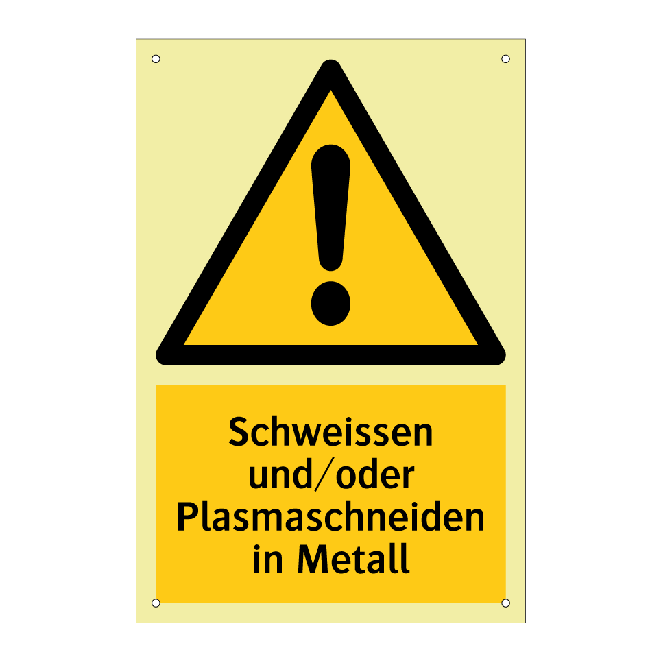 Schweissen und/oder Plasmaschneiden in Metall