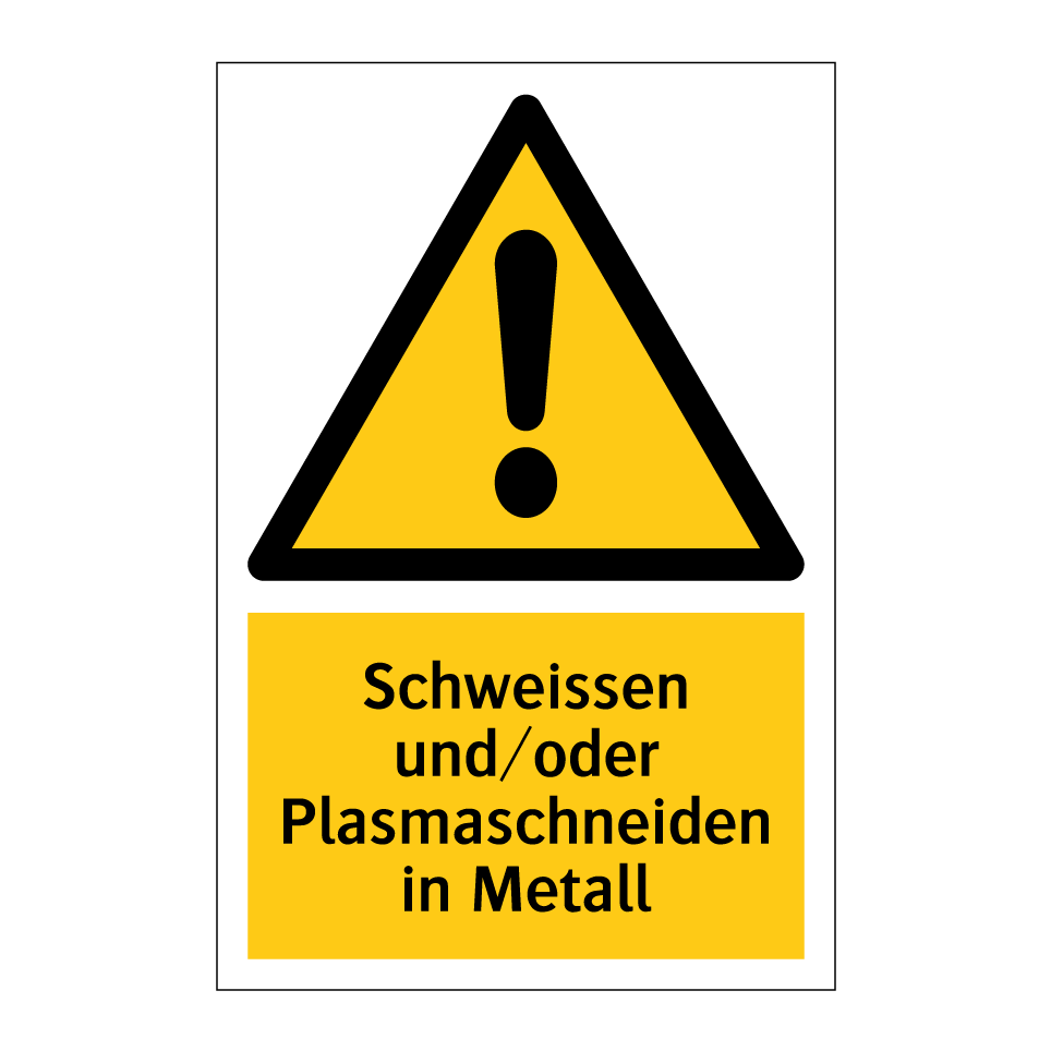 Schweissen und/oder Plasmaschneiden in Metall