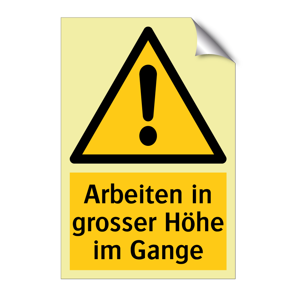 Arbeiten in grosser Höhe im Gange