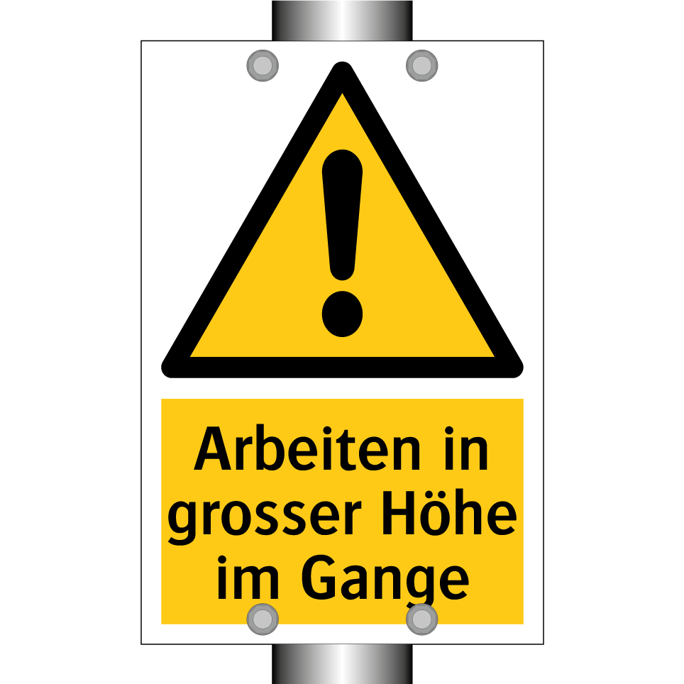 Arbeiten in grosser Höhe im Gange