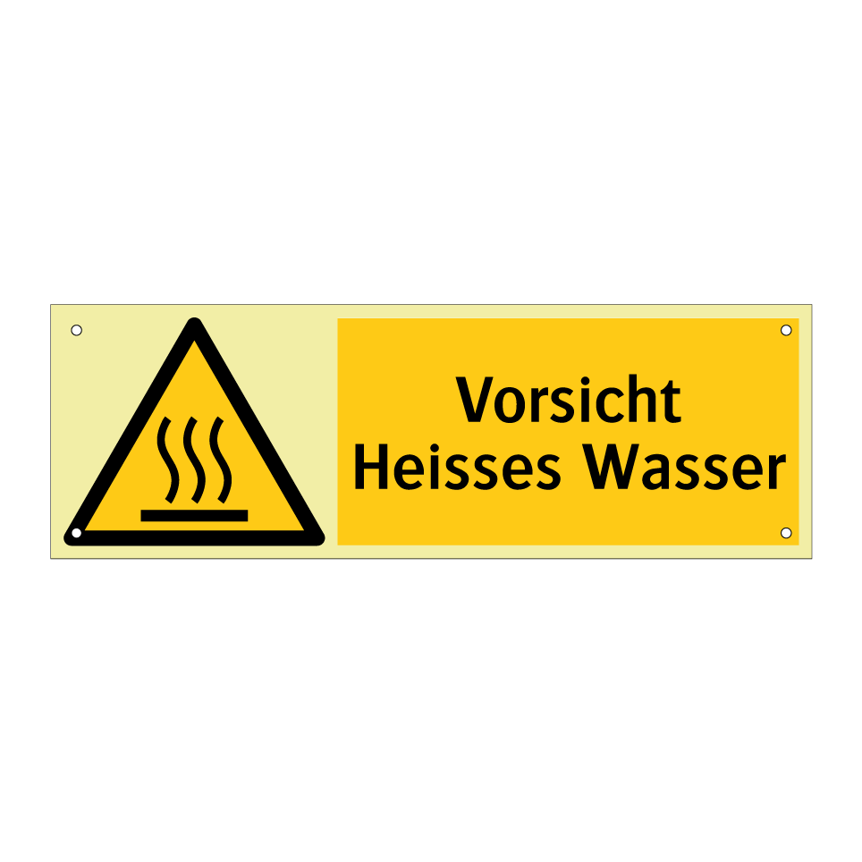 Vorsicht Heisses Wasser