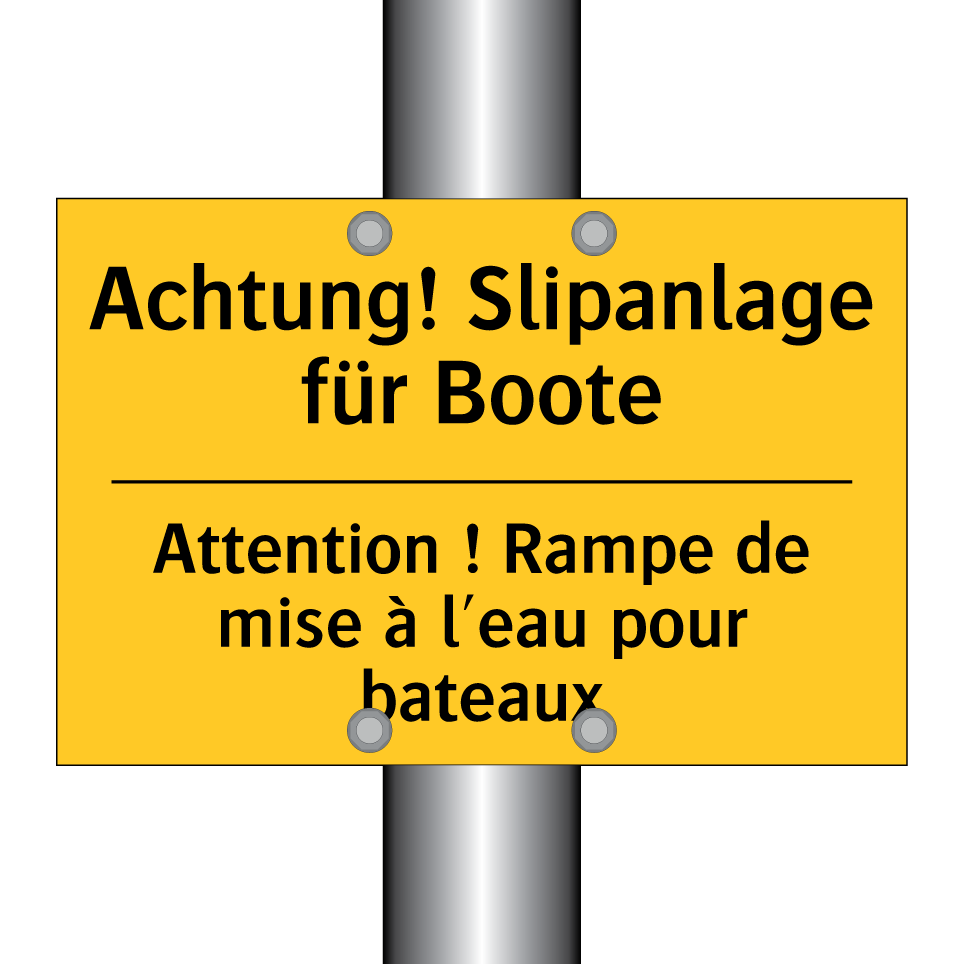 Achtung! Slipanlage für Boote - Attention ! Rampe de mise à l'eau  /.../