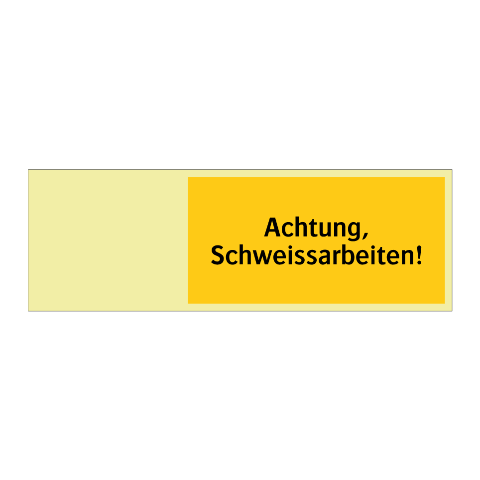 Achtung, Schweissarbeiten!