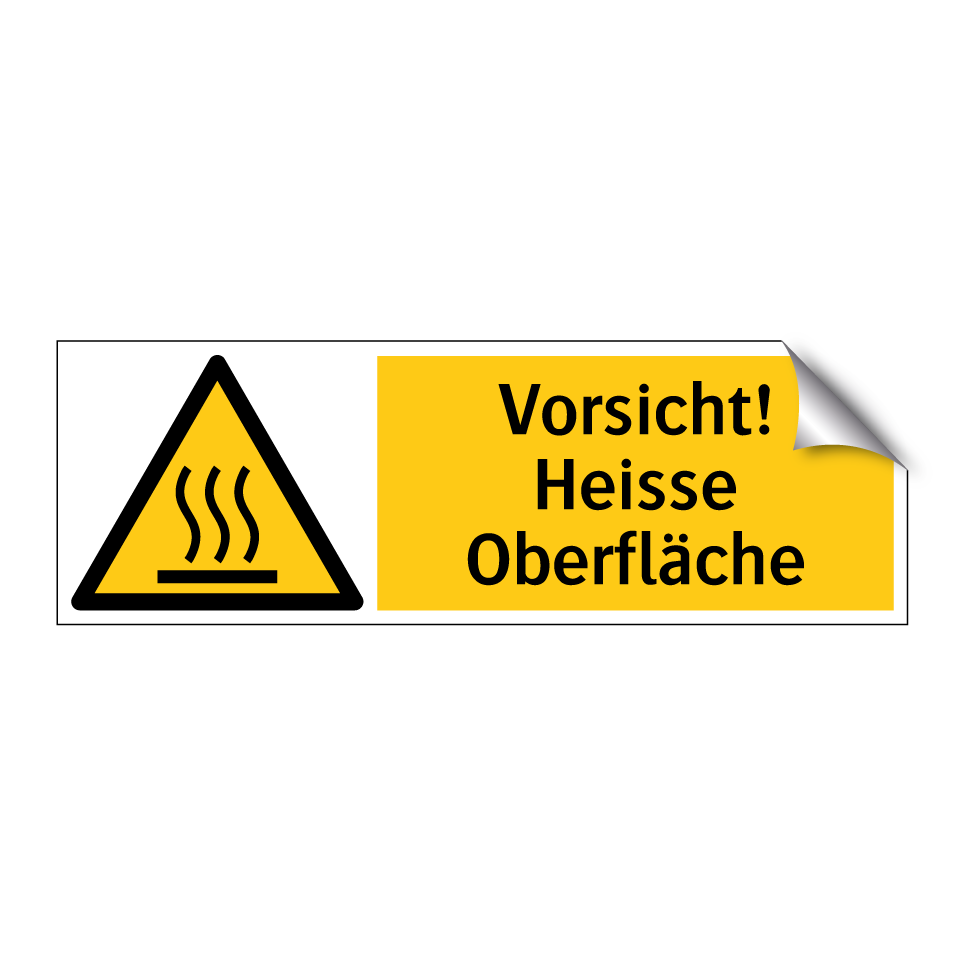 Vorsicht! Heisse Oberfläche