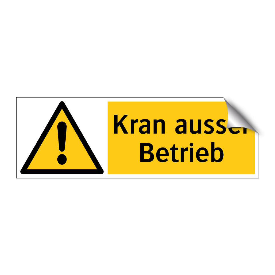 Kran ausser Betrieb