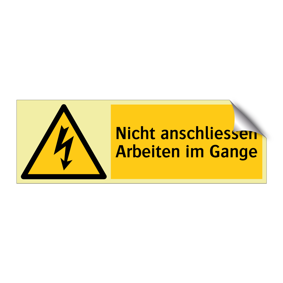 Nicht anschliessen Arbeiten im Gange