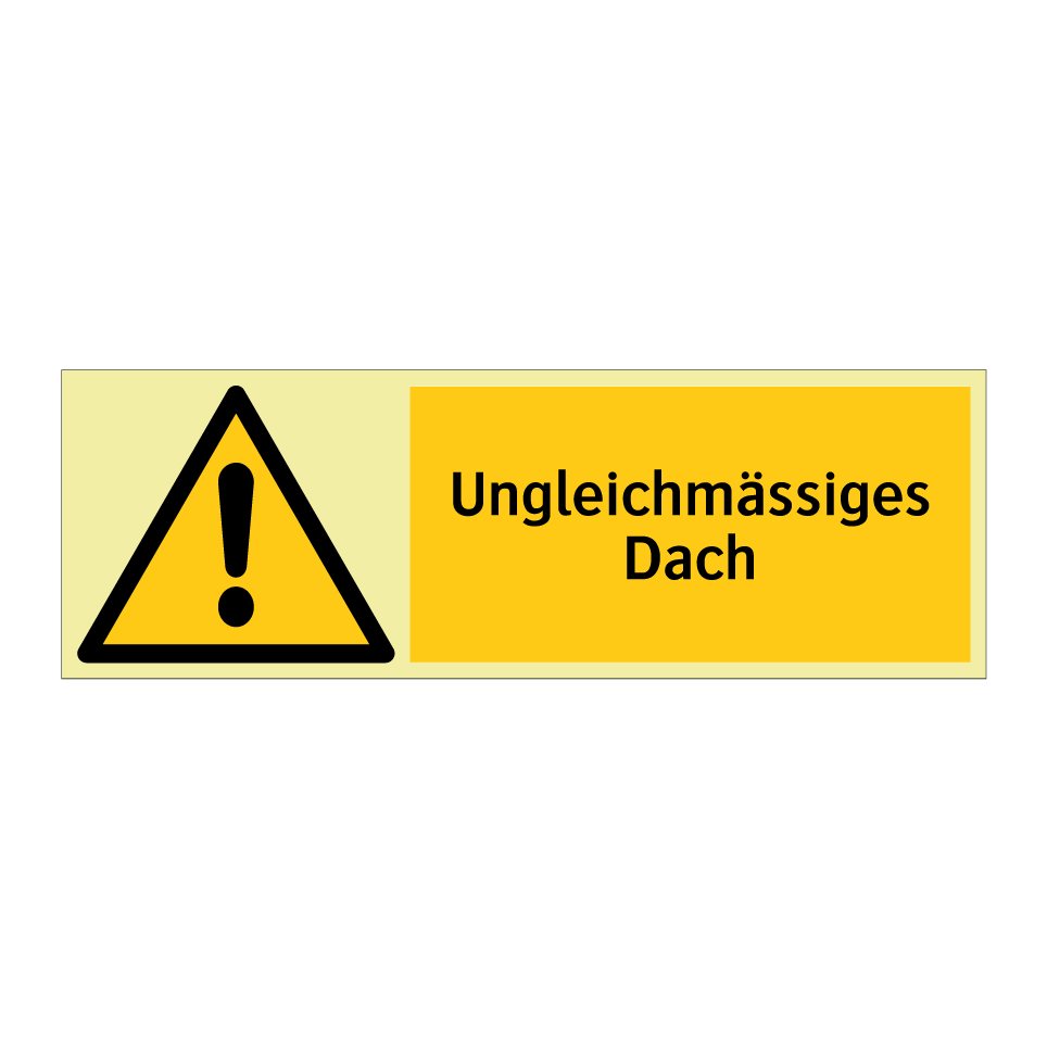Ungleichmässiges Dach