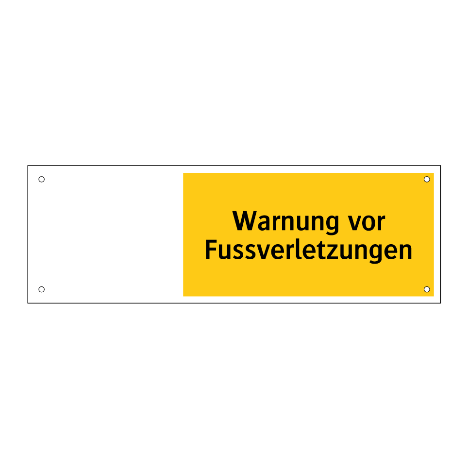 Warnung vor Fussverletzungen