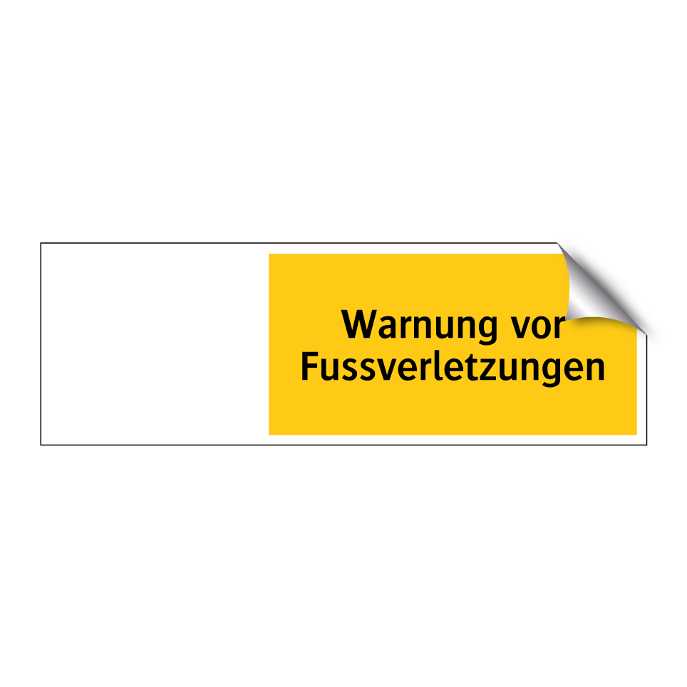 Warnung vor Fussverletzungen
